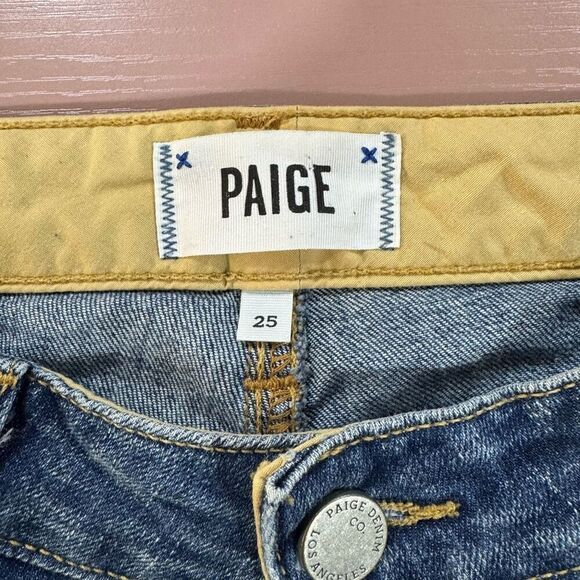 Paige Jimmy Jimmy Crop Denim Jeans Size 25 - Picture 5 of 8